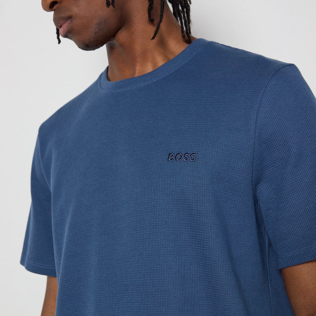 Boss Bodywear Cotton-Blend Waffle Lounge T-Shirt - S